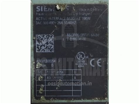 Repair Purchase SINAMICS S120 Active Interface Module AIM 16 Kw