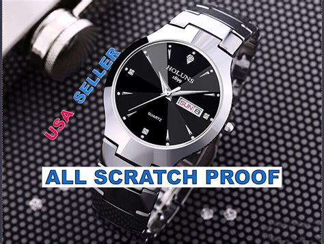 Holuns Men S Luxury Quartz Watch All Scratch Proof Tungsten Water Proof