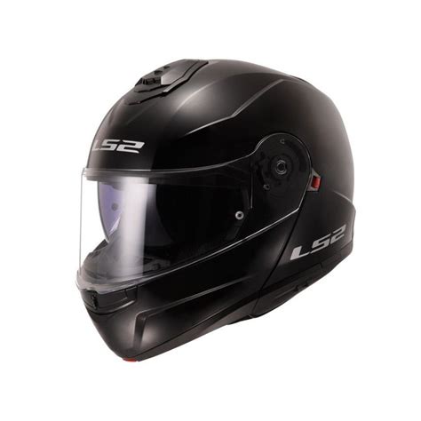 Ls Casque Modulable Ff Strobe Ii Noir Brillant