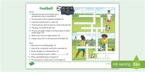 Ks Football Crossword L Enseignant A Fait Twinkl