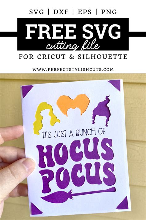 Free Hocus Pocus Cricut Joy Card Svg