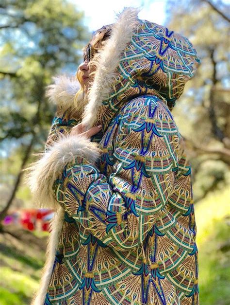 Last Egyptian Story Fur Coat Reversible Reversible Playa Faux Etsy