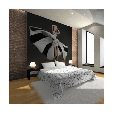 Papier peint Belle femme blonde à la robe merveilleuse x Artgeist Cdiscount Bricolage