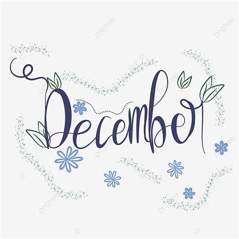 December Month PNG Transparent December Month Lettering December