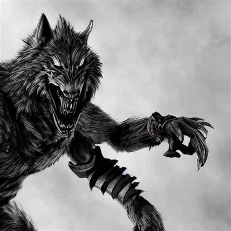 Armoured Werewolf Highly Detailed Dramatic Lighting Stable