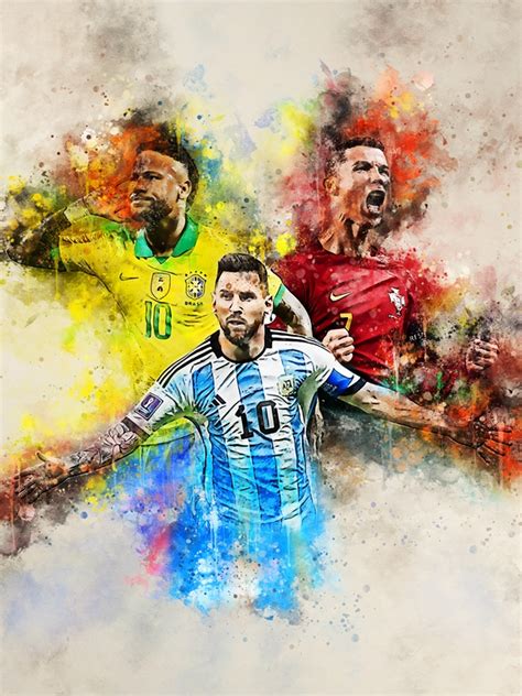 Messi X Ronaldo X Neymar Posters Prints By Tian Arina Printler