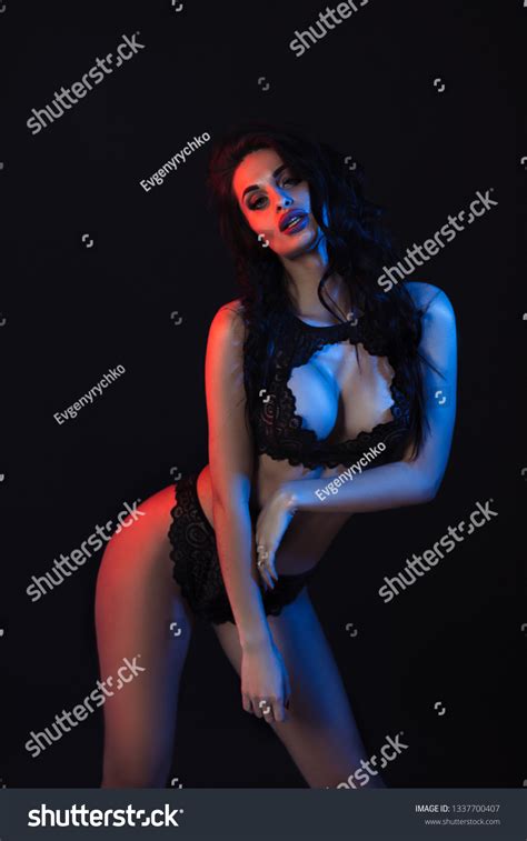 Sexy Woman Lace Black Sensual Lingerie Stock Photo 1337700407 Shutterstock