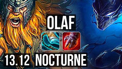 OLAF Vs NOCTURNE TOP Quadra 800 Games 900K Mastery Dominating