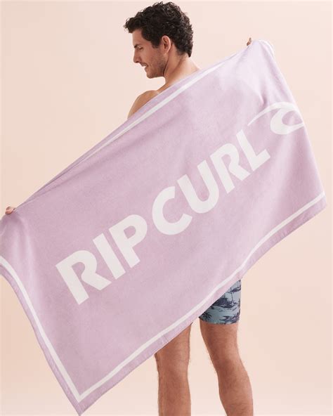Rip Curl Ripcurl Logo Beach Towel Lilac Bikini Village