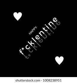 Fuck Valentines Day Theme Card Poster Stock Vector Royalty Free 1008238951 Shutterstock