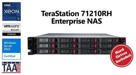 TERASTATION 71210RH NAS 48TB 4X12TB ENT HD 2U RM XEON 4X10GBE (TS71210RH4804)