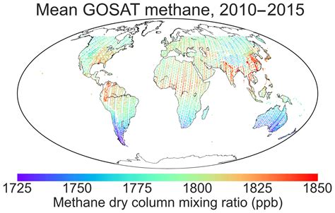 Acp Global Distribution Of Methane Emissions Emission Trends And Oh