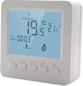 Thermostat Num Rique Avec Grand Cran Lcd Programmable