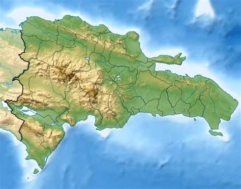 Mapa Físico De La República Dominicana Blog Didáctico