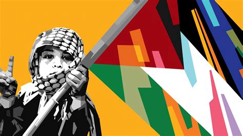 Cute Girl Holding Flag Of Palestine 4k Wallpaper