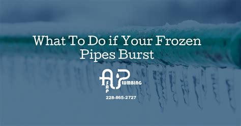 What to Do if Your Frozen Pipes Burst - Gulfport, MS - ASAP Plumbing