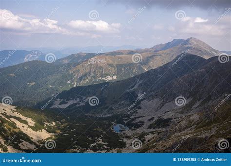 View from Mount Chopok in Sunny Day, Ski Resort Jasna, Low Tatras National Park in Slovak ...