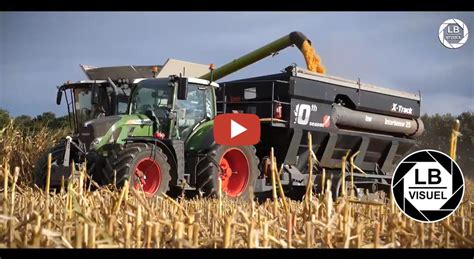 Frankreich Maisernte 2022 Claas Lexion 7500 Terra Trac Fendt Und John Deere Traktoren