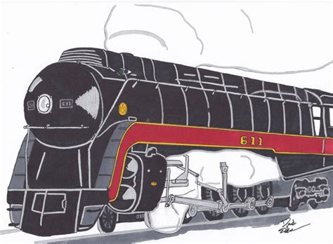 Norfolk And Western Engine 611 J Class By Acl250 On Deviantart