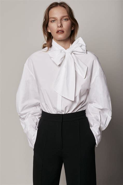 Saint Laurent Pussy Bow Ruffled Silk Crepe De Chine Blouse Cream Fr Artofit