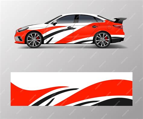 Premium Vector Sport Car Racing Wrap Design Vector Design Abstract