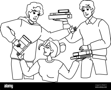 book exchange vector Stock Vector Image & Art - Alamy