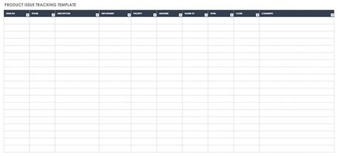 Free Issue Tracking Templates Smartsheet Issues Tracking Log Template