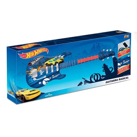 Brinquedo Guitarra Radical Mp Player Hot Wheels Fun Shopee Brasil
