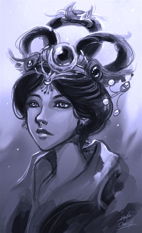 Chang E Smite Goddess Smite Art Faeries