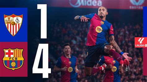 Barcelona X Sevilha - Sevilla 1-4 Barcelona Highlights & Goals (9 Feb 2025) | LaLiga - FootyRoom