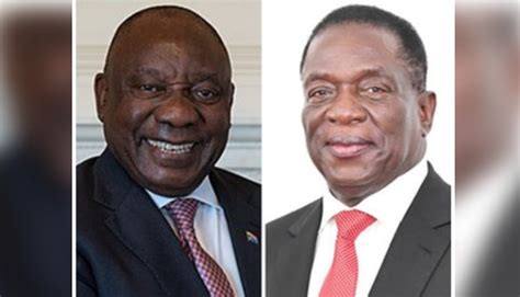 Zimbabwe President Congratulates Ramaphosa On Reelection As South African President World