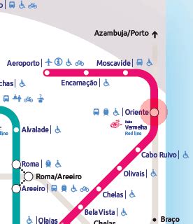 Oriente Station Map Lisbon Metro