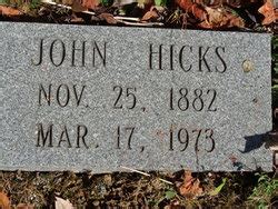 John Hicks 1882 1973 Find A Grave Memorial