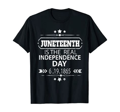 Juneteenth Is The Real Independence Day T Shirt Black Queen