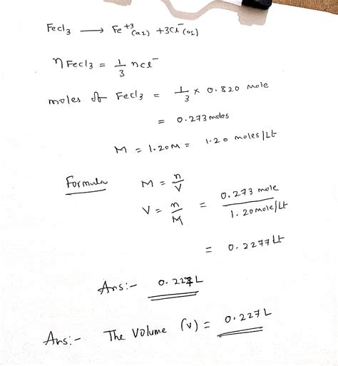 how to solve for the volume 1