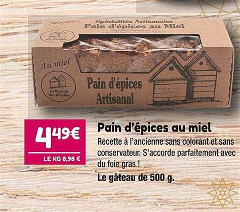 Promo Pain D Pices Au Miel Chez Point Vert Icatalogue Fr