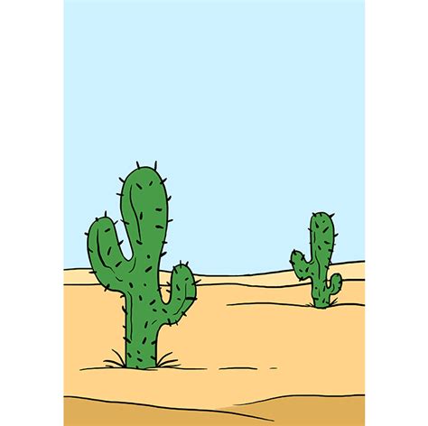 How To Draw A Cactus Really Easy Drawing Tutorial