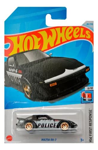 Hot Wheels Mazda Rx Police Black Hw First Response Env O Gratis