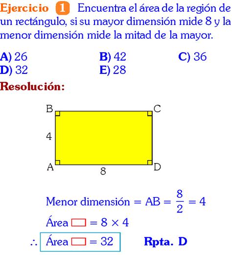 AREA DE UN RECTANGULO FORMULA EJEMPLOS Y EJERCICIOS RESUELTOS