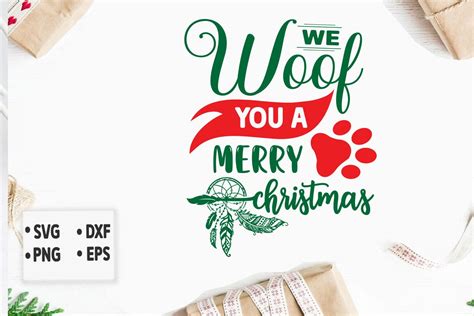 We Woof You A Merry Christmas Svg Graphic By T Shirt Design Bundle