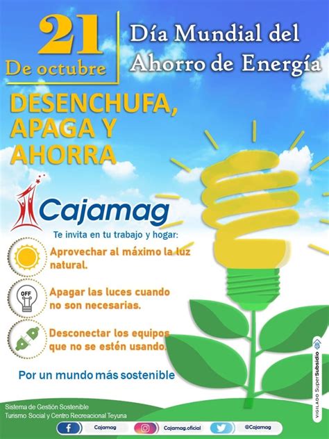 DÍA MUNDIAL DEL AHORRO DE ENERGÍA Cajamag