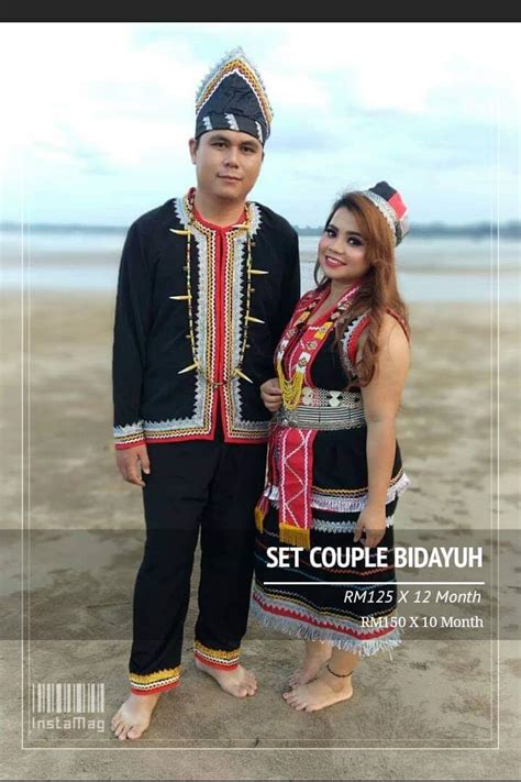 Pakaian Tradisional Baju Bidayuh Lelaki Set Pakaian Kanak Kanak