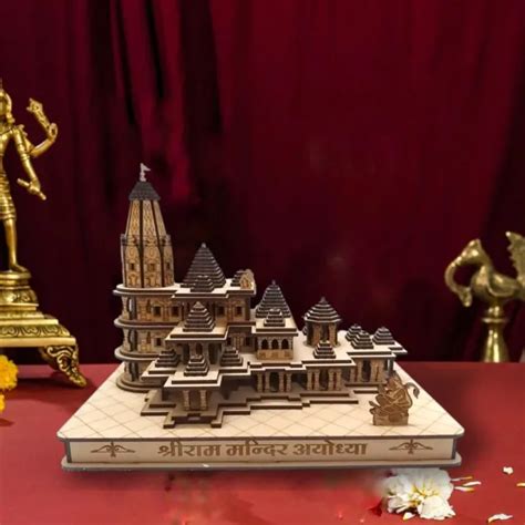 Grand En Bois Ayodhya Ram Mandir Temple Shree Ram Janam Bhumi