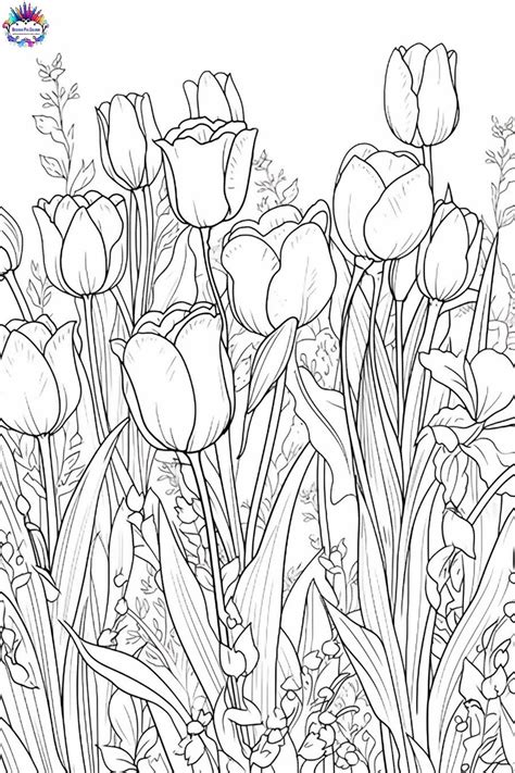 Desenho De Flor Difícil - Desenho Para Colorir Flores + de 100 Desenhos Para Imprimir