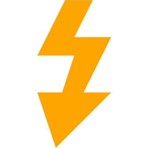 Orange flash icon - Free orange flash icons