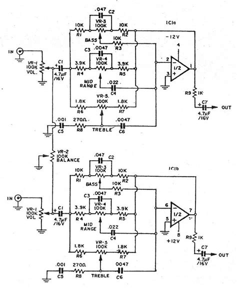 Ne5532 Subwoofer Circuit Diagram 5 Tone Control Bass Mid Tr