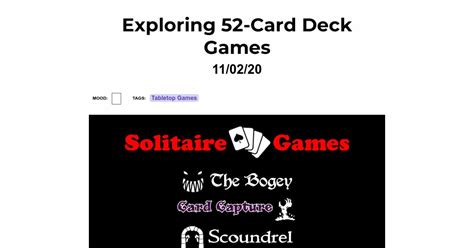 exploring  card deck games neonaut