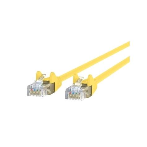 Belkin Enterprise 25FT Cat6 Snagless Unshielded (UTP) Pure Bare Copper Patch Cable 550MHz — Yellow (10-Pack) (A3L980-C6-UTP-25FT-YL-10PK)