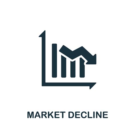 Market Decline Icon Simple Element From Crisis Collection Creative