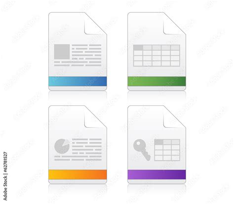 file icon set stock vector adobe stock